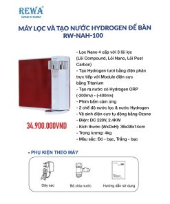 Alternative view of MÁY TẠO NƯỚC HYDROGEN ĐỂ BÀN RW-NAH-100