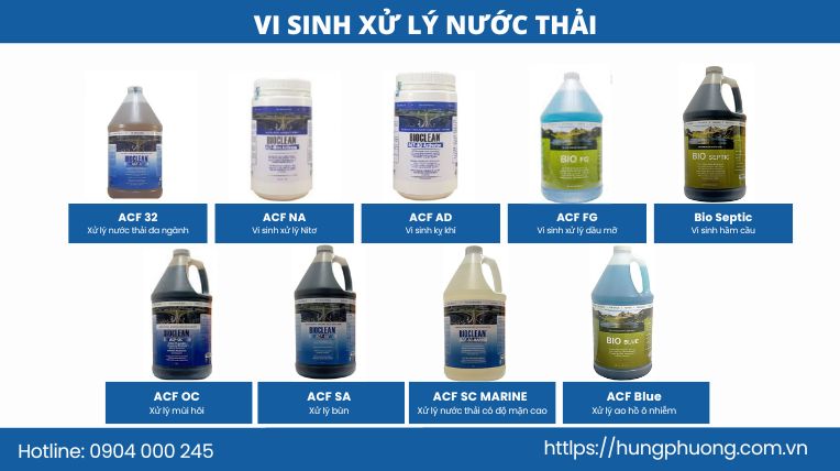 vi sinh xử lú nước thải